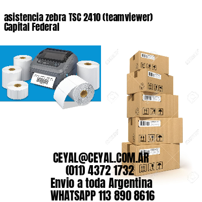 asistencia zebra TSC 2410 (teamviewer)  Capital Federal