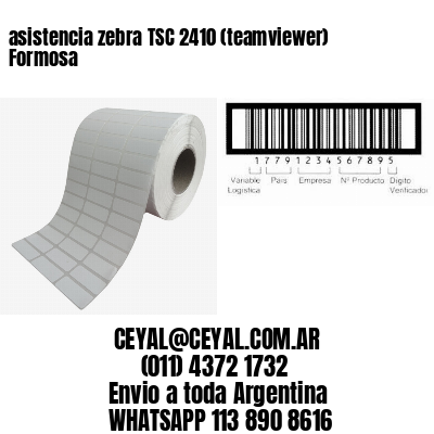 asistencia zebra TSC 2410 (teamviewer)  Formosa