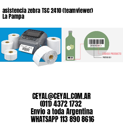 asistencia zebra TSC 2410 (teamviewer)  La Pampa