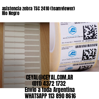 asistencia zebra TSC 2410 (teamviewer)  Rio Negro