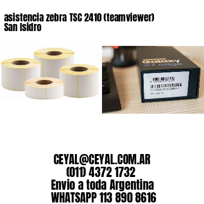 asistencia zebra TSC 2410 (teamviewer)  San Isidro