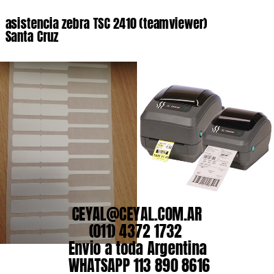 asistencia zebra TSC 2410 (teamviewer)  Santa Cruz