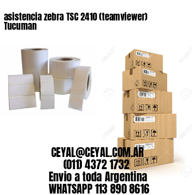 asistencia zebra TSC 2410 (teamviewer)  Tucuman