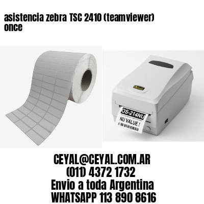 asistencia zebra TSC 2410 (teamviewer)  once