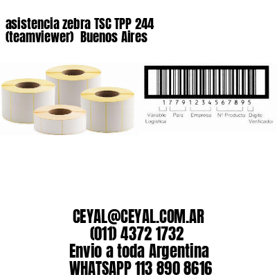 asistencia zebra TSC TPP 244 (teamviewer)  Buenos Aires