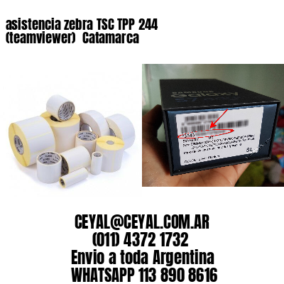 asistencia zebra TSC TPP 244 (teamviewer)  Catamarca