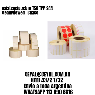 asistencia zebra TSC TPP 244 (teamviewer)  Chaco