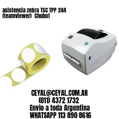 asistencia zebra TSC TPP 244 (teamviewer)  Chubut