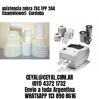 asistencia zebra TSC TPP 244 (teamviewer)  Cordoba