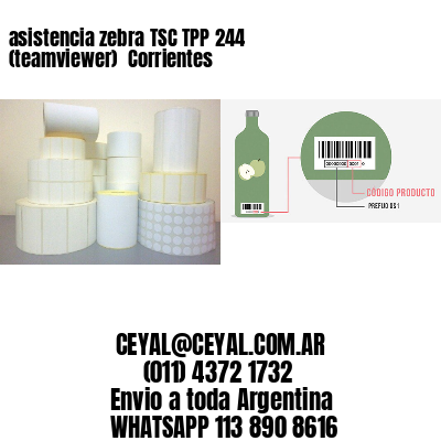 asistencia zebra TSC TPP 244 (teamviewer)  Corrientes