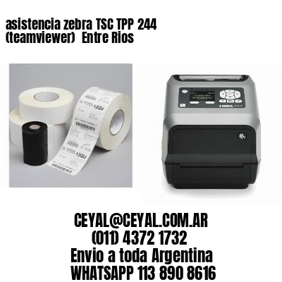 asistencia zebra TSC TPP 244 (teamviewer)  Entre Rios
