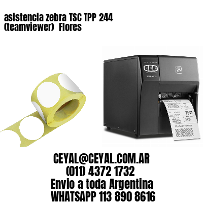 asistencia zebra TSC TPP 244 (teamviewer)  Flores