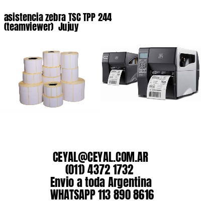 asistencia zebra TSC TPP 244 (teamviewer)  Jujuy
