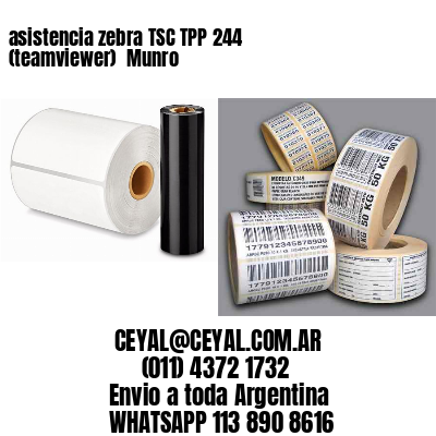asistencia zebra TSC TPP 244 (teamviewer)  Munro