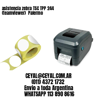 asistencia zebra TSC TPP 244 (teamviewer)  Palermo