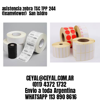 asistencia zebra TSC TPP 244 (teamviewer)  San Isidro