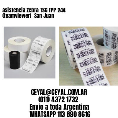 asistencia zebra TSC TPP 244 (teamviewer)  San Juan