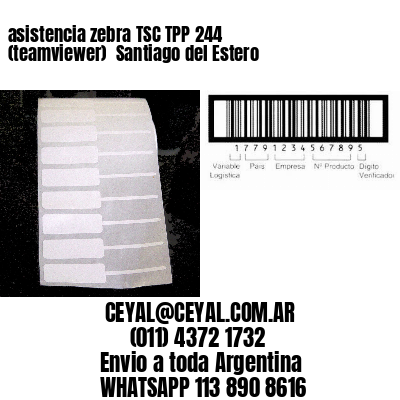 asistencia zebra TSC TPP 244 (teamviewer)  Santiago del Estero
