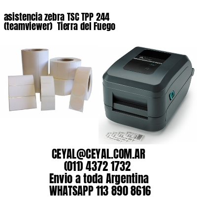 asistencia zebra TSC TPP 244 (teamviewer)  Tierra del Fuego