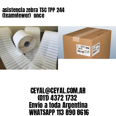 asistencia zebra TSC TPP 244 (teamviewer)  once