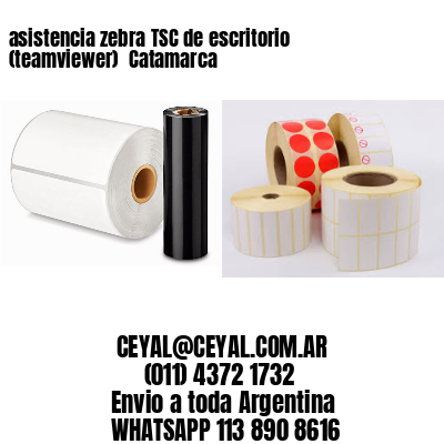 asistencia zebra TSC de escritorio (teamviewer)  Catamarca