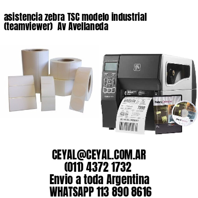 asistencia zebra TSC modelo industrial (teamviewer)  Av Avellaneda