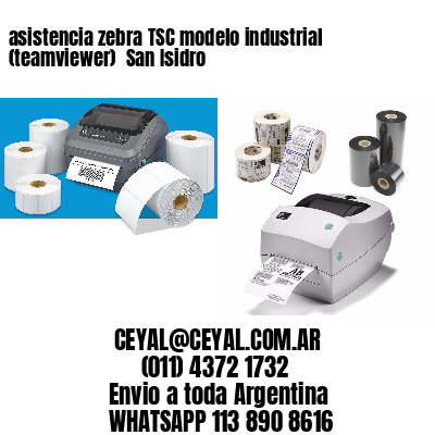 asistencia zebra TSC modelo industrial (teamviewer)  San Isidro