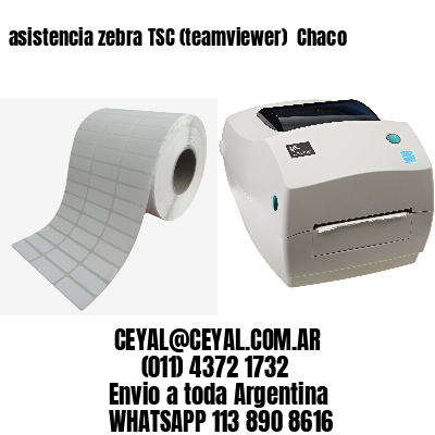 asistencia zebra TSC (teamviewer)  Chaco