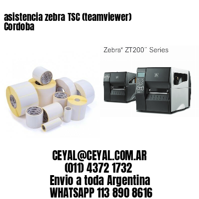 asistencia zebra TSC (teamviewer)  Cordoba