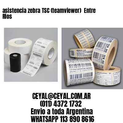 asistencia zebra TSC (teamviewer)  Entre Rios