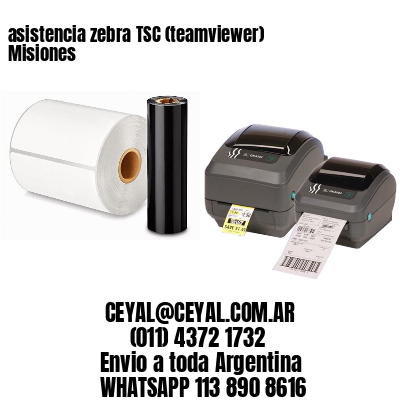 asistencia zebra TSC (teamviewer)  Misiones