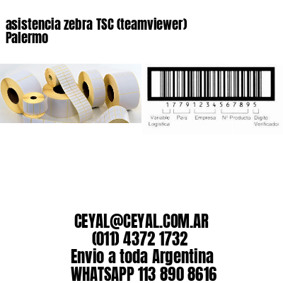 asistencia zebra TSC (teamviewer)  Palermo