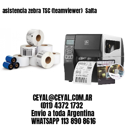asistencia zebra TSC (teamviewer)  Salta