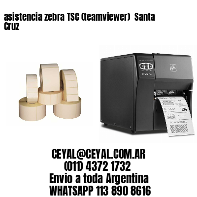 asistencia zebra TSC (teamviewer)  Santa Cruz