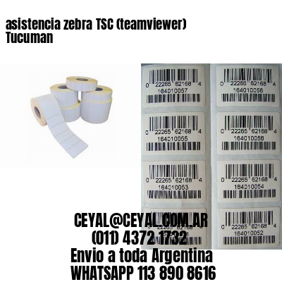 asistencia zebra TSC (teamviewer)  Tucuman