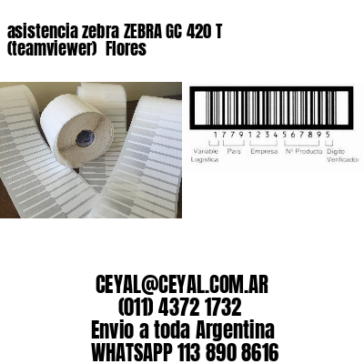asistencia zebra ZEBRA GC 420 T (teamviewer)  Flores