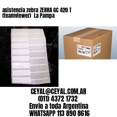 asistencia zebra ZEBRA GC 420 T (teamviewer)  La Pampa