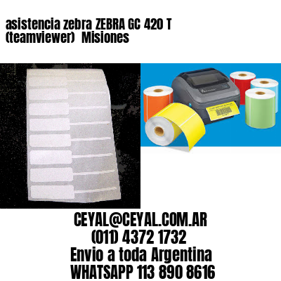 asistencia zebra ZEBRA GC 420 T (teamviewer)  Misiones