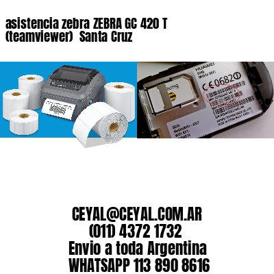 asistencia zebra ZEBRA GC 420 T (teamviewer)  Santa Cruz