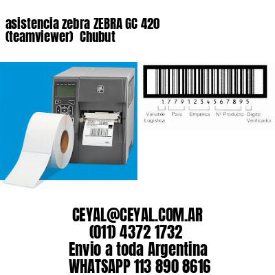 asistencia zebra ZEBRA GC 420 (teamviewer)  Chubut