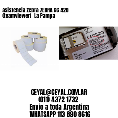 asistencia zebra ZEBRA GC 420 (teamviewer)  La Pampa