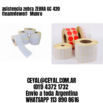 asistencia zebra ZEBRA GC 420 (teamviewer)  Munro