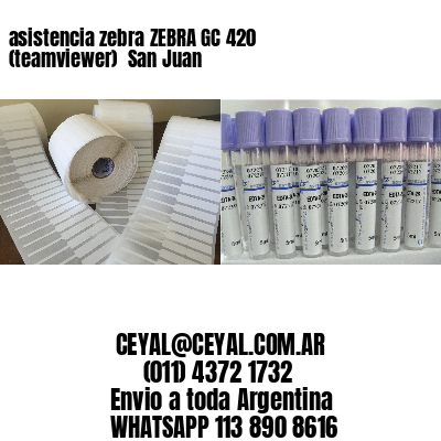asistencia zebra ZEBRA GC 420 (teamviewer)  San Juan