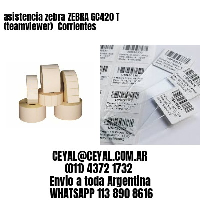 asistencia zebra ZEBRA GC420 T (teamviewer)  Corrientes