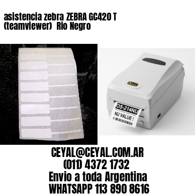 asistencia zebra ZEBRA GC420 T (teamviewer)  Rio Negro