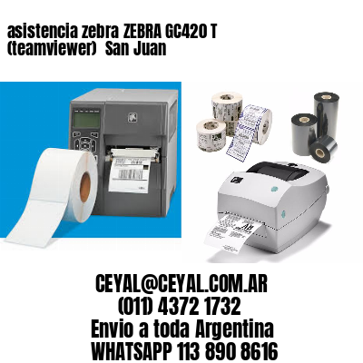 asistencia zebra ZEBRA GC420 T (teamviewer)  San Juan