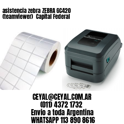 asistencia zebra ZEBRA GC420 (teamviewer)  Capital Federal