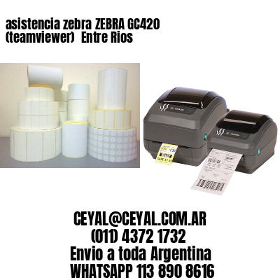 asistencia zebra ZEBRA GC420 (teamviewer)  Entre Rios