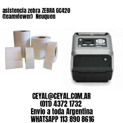 asistencia zebra ZEBRA GC420 (teamviewer)  Neuquen