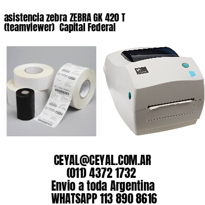 asistencia zebra ZEBRA GK 420 T (teamviewer)  Capital Federal